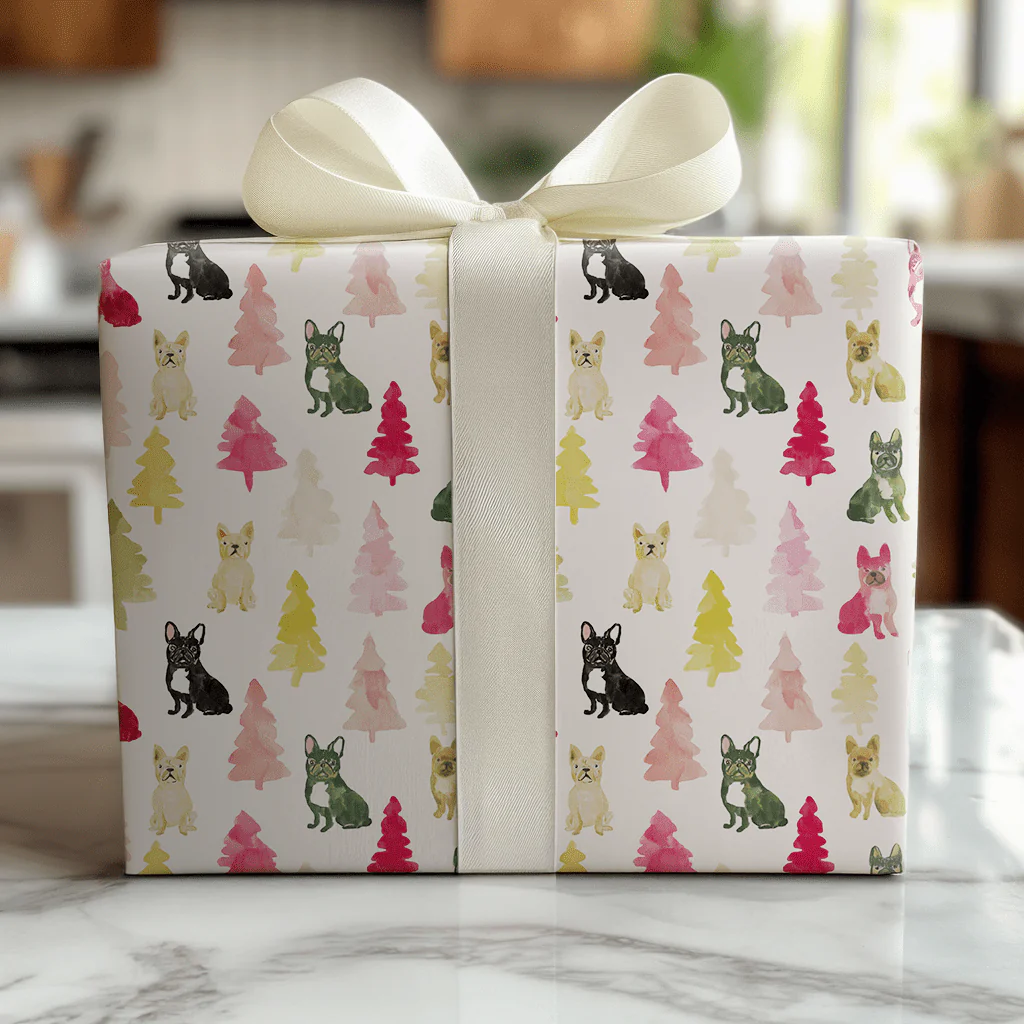 Frosted Frenchie - Wrapping Paper - Image 4